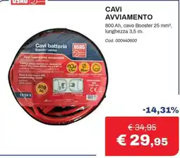 Eurobrico Cavi batteria USAG offerta