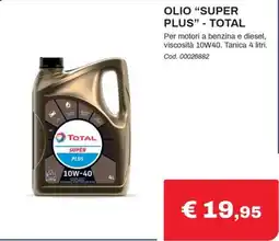 Eurobrico Olio Super Plus Total offerta