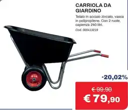 Eurobrico Carriola da giardino offerta