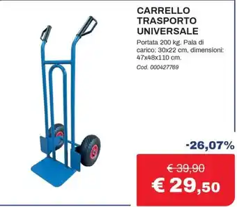 Carrello trasporto universale