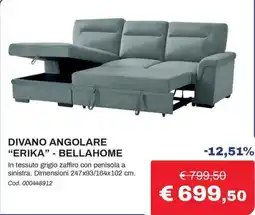 Eurobrico Divano angolare "Erika" - BellaHome offerta