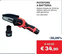 Eurobrico Potatore a batteria Armour offerta