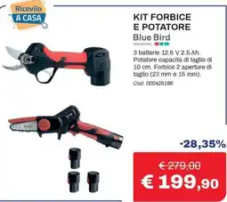 Eurobrico Kit forbice e potatore Blue Bird offerta