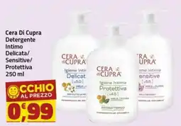 Supermercati Briò Cera di Cupra Detergente Intimo Delicata/Sensitive/Protettiva offerta