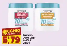 Supermercati Briò Dermolab Crema Corpo offerta
