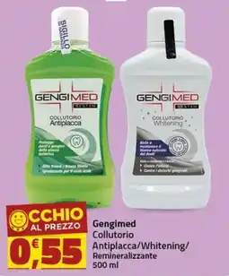 Supermercati Briò Gengimed Collutorio Antiplacca/Whitening/Remineralizzante offerta