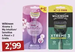Supermercati Briò Wilkinson Xtreme 3 My Intuition Sensitive offerta