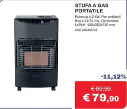 Eurobrico Stufa a gas portatile Qlima offerta