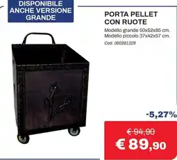 Eurobrico Porta pellet con ruote offerta
