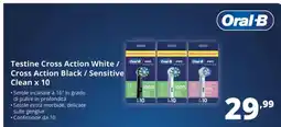 Comet Oral-B Testine Cross Action White/ Cross Action Black/ Sensitive Clean offerta