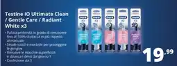 Comet Oral-B Testine iO Ultimate Clean/ Gentle Care/ Radiant White x3 offerta
