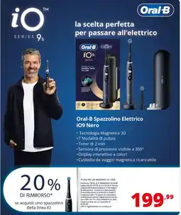 Comet Oral-B Spazzolino Elettrico iO9 Nero offerta