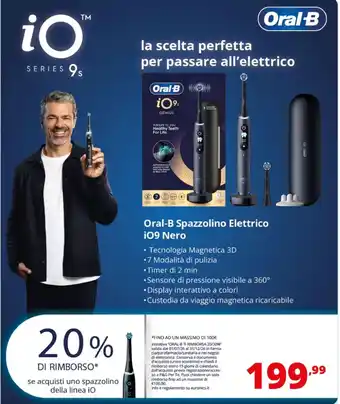 Oral-B Spazzolino Elettrico iO9 Nero