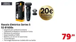 Comet Braun Rasoio Elettrico Series 5 offerta