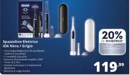Comet Oral-B Spazzolino Elettrico iO6 Nero/ Grigio offerta