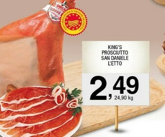 Sigma King's prosciutto san daniele l'etto offerta