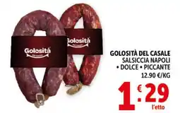 Deco Market Golosità del Casale Salsiccia Napoli offerta