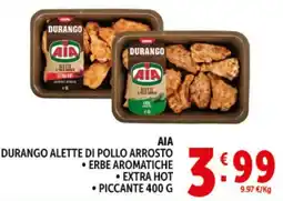 Deco Market AIA Durango alette di pollo arrosto offerta