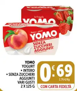 Deco Market Yomo yogurt intero senza zuccheri aggiunti offerta