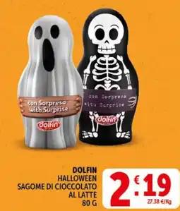 Deco Market DOLFIN HALLOWEEN SAGOME DI CIOCCOLATO AL LATTE offerta