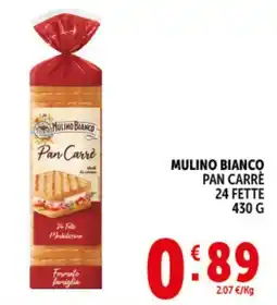 Deco Market Mulino Bianco Pan Carrè offerta