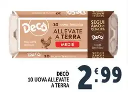 Deco Market Decò 10 uova allevate a terra offerta