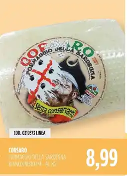 Carico Cash & Carry Corsaro formaggio della Sardegna offerta