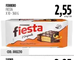 Carico Cash & Carry Ferrero Fiesta offerta