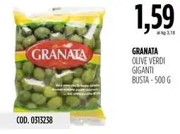 Carico Cash & Carry Granata olive verdi giganti offerta