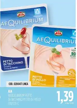 Carico Cash & Carry AIA AEQUILIBRIUM PETTO DI TACCHINO/PETTO DI POLLO offerta
