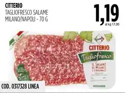 Carico Cash & Carry Citterio Tagliofresco Salame offerta