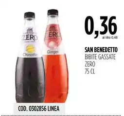 Carico Cash & Carry San Benedetto bibite gassate zero offerta
