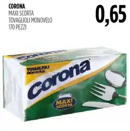Carico Cash & Carry Tovaglioli monovelo Corona offerta