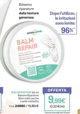 Stanhome BALM REPAIR Balsamo Riparatore Mani molto secche e pelle indebolita offerta