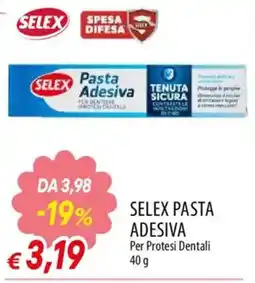 Galassia superstore SELEX PASTA ADESIVA Per Protesi Dentali offerta