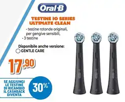 Expert Oral-B testine iO series ultimate clean offerta