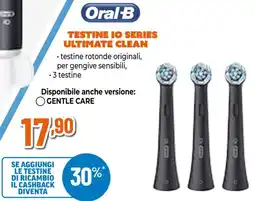 Expert Oral-B TESTINE IO SERIES ULTIMATE CLEAN offerta