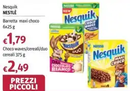 Futura Supermercati Nestle Nesquik Barretta maxi choco offerta