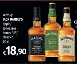 Futura Supermercati Jack Daniel's Whisky apple/ tennessee honey/ classico offerta
