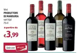 Futura Supermercati Produttori di Manduria Vini offerta