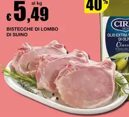 Sì con te Superstore Bistecche di lombo di suino offerta