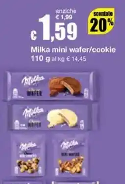 Sì con te Superstore Milka mini wafer/cookie offerta