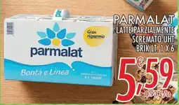 Carni e Affini Supermercati Parmalat latte parzialmente scremato UHT offerta