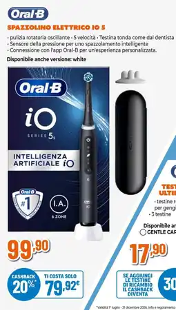 Expert Oral-B Spazzolino elettrico iO 5 offerta