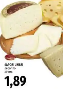 Emi Supermercati Sapori umbri pecorino offerta