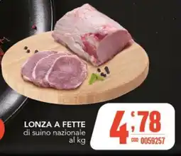 Gruppo di Palo Lonza a fette di suino nazionale offerta