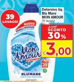 Despar Mon Amour Detersivo liquido Blu Mare offerta