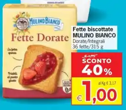 Despar Fette biscottate Mulino Bianco Dorate/Integrali offerta