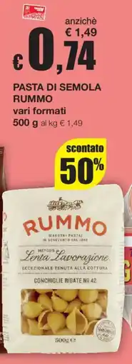 Sì con te Pasta di semola Rummo offerta