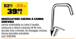 OBI Miscelatore cucina a canna girevole offerta